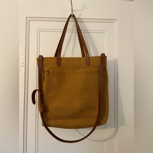 Madewell Canvas and leather tote